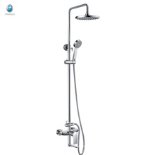 KR-05 product brass wall mounted chrome surface shower sprinklers set, ceramic cartridge with shower head shower sprinklers set